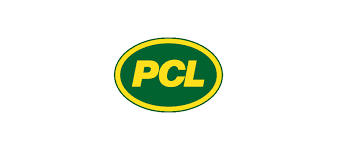 PCL logo with yellow letters inside a green and yellow oval.